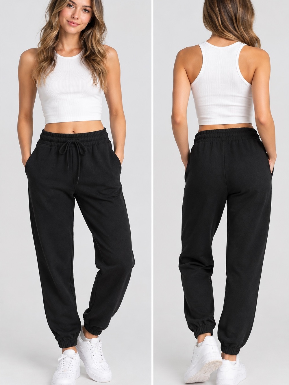 NWT Wild Fable Black Fleece Jogger Sweatpants XS Athleisure